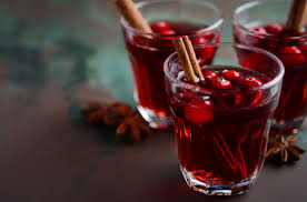 Mulled pear & cranberries